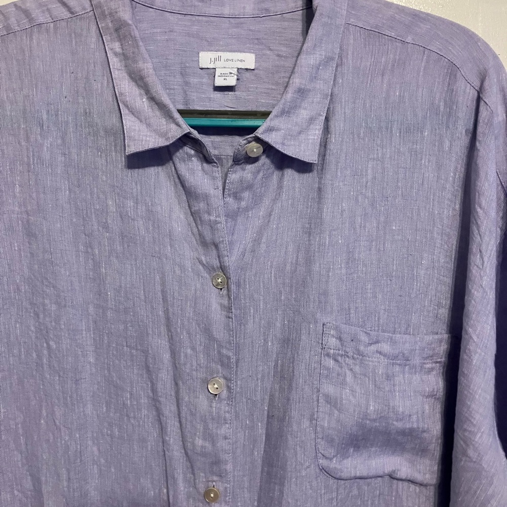 J. Jill Men's Lavender Button Down Shirt